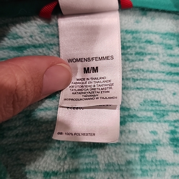 The North Face Womens M Sea Foam Green 100% Polyester Hooded Full Zip Jacket - Picture 6 of 12